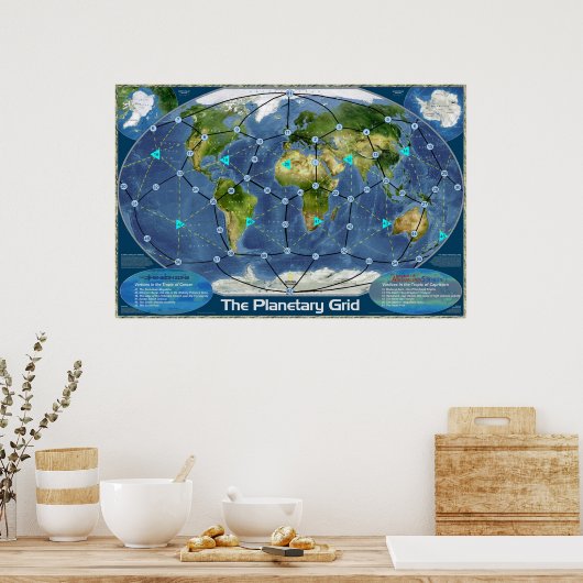 惑星グリッド ポスター (キッチン)