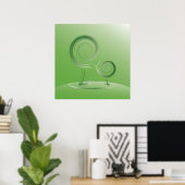 惑星グリーン ポスター (ホームオフィス)