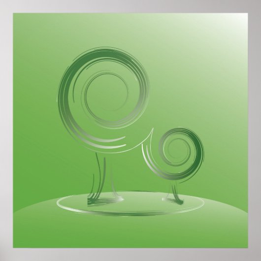 惑星グリーン ポスター (正面)