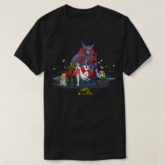 惑星グループの戦い Tシャツ (デザイン正面)