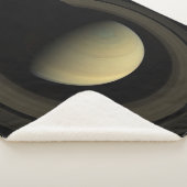 惑星サターンとその主要なリングや輪のモザイク。 シェルパブランケット (3/4)