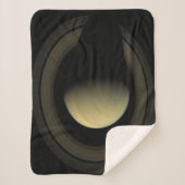 惑星サターンとその主要なリングや輪のモザイク。 シェルパブランケット (正面)