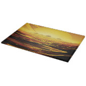 惑星サターンのタイタン最大の月 カッティングボード (角)