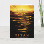 惑星サターンのタイタン最大の月 カード (正面)