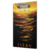 惑星サターンのタイタン最大の月 クリップボード (左)