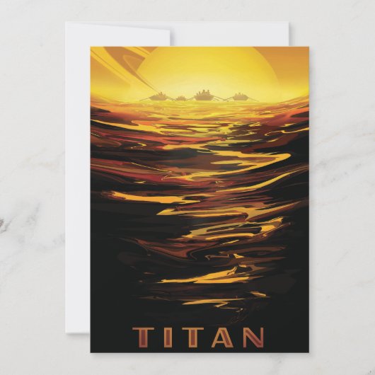 惑星サターンのタイタン最大の月 シーズンカード (正面)