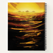 惑星サターンのタイタン最大の月 ノートブック (裏面)