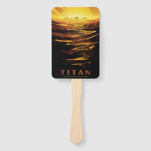 惑星サターンのタイタン最大の月 ハンドファン (正面)