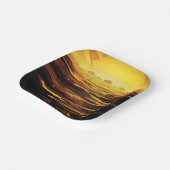 惑星サターンのタイタン最大の月 ペーパープレート (傾斜あり)