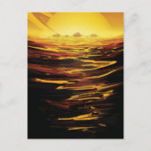 惑星サターンのタイタン最大の月 ポストカード (正面)