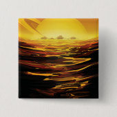 惑星サターンのタイタン最大の月 缶バッジ (正面)