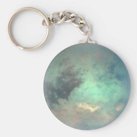 惑星サターンのムーンタイタン キーホルダー (正面)