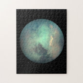 惑星サターンのムーンタイタン ジグソーパズル (縦)