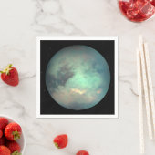 惑星サターンのムーンタイタン スタンダードカクテルナプキン (インサイチュ)