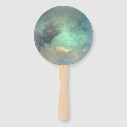 惑星サターンのムーンタイタン ハンドファン (正面)