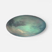 惑星サターンのムーンタイタン ペーパープレート (アングル)