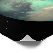 惑星サターンのムーンタイタン ポスター (角)