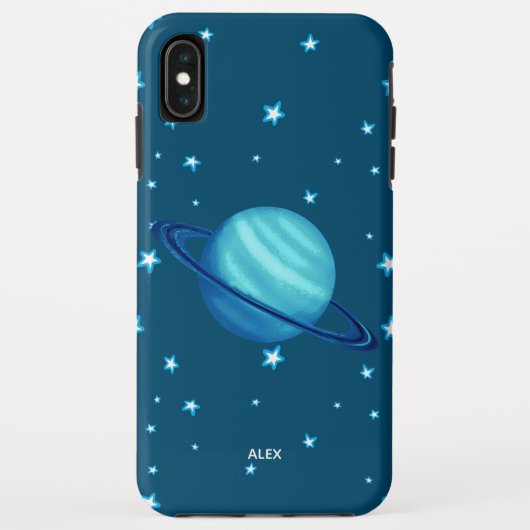 惑星サターンクール宇宙スター絵画ズ Case-Mate iPhoneケース (裏面)