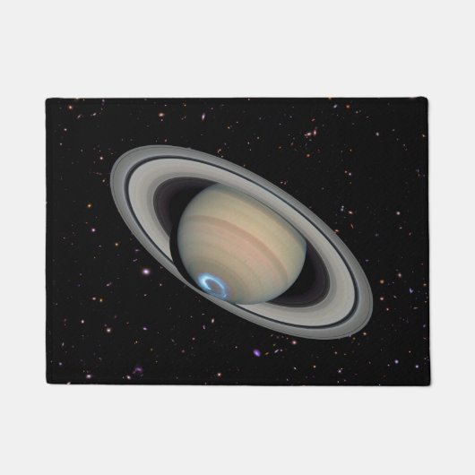 惑星サターン星空 ドアマット (正面)