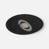 惑星サターン星空 ペーパープレート (アングル)