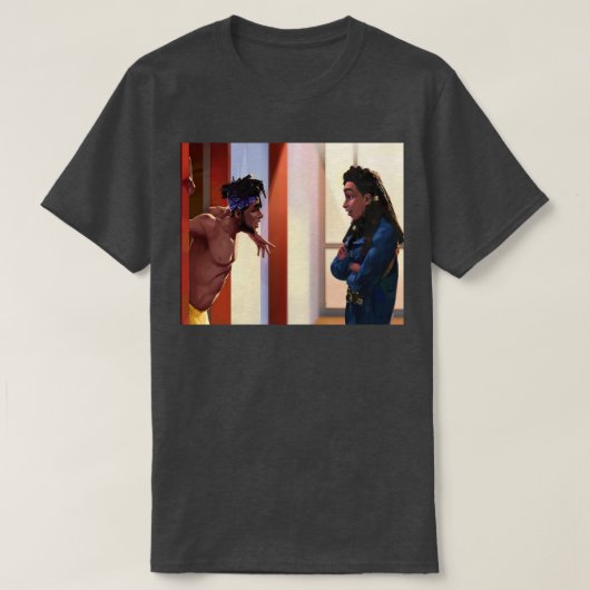 惑星ジャバリと草原 Tシャツ (デザイン正面)