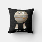 惑星ジュピターと星柄のスローピロー クッション (正面)