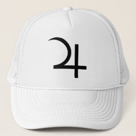 惑星ジュピターのシンボル（黒） キャップ