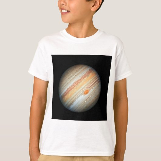 惑星ジュピターの見解(ハッブル望遠鏡) Tシャツ (正面)