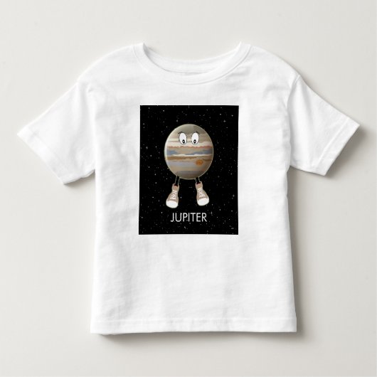 惑星ジュピター&スターズ トドラーTシャツ (正面)