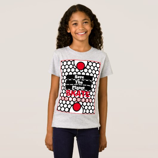 惑星スケートを救う Tシャツ (正面フル)