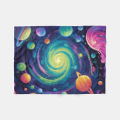 惑星スピンフリースブランケット フリースブランケット (正面(横))