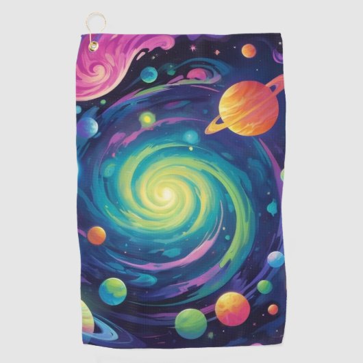 惑星スピン ゴルフタオル (正面)