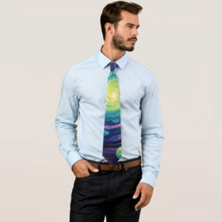 惑星スピン ネクタイ