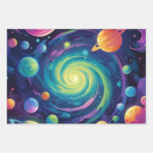 惑星スピン ラッピングペーパーシート (正面3)