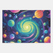 惑星スピン ラッピングペーパーシート (正面2)