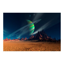 惑星ニューアデスのムーンビュー