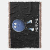 惑星ネプチューン&スター スローブランケット (正面縦)