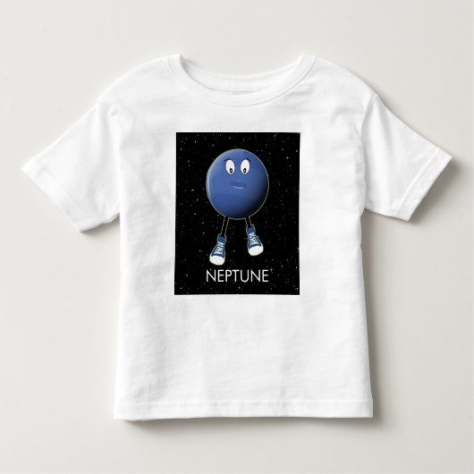 惑星ネプチューン&スター トドラーTシャツ (正面)