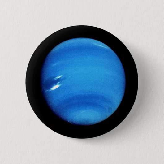 惑星ネプチューンV.3自然な(太陽系) ~~ 缶バッジ (正面)