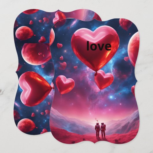 惑星バレンタインカード (正面/裏面)