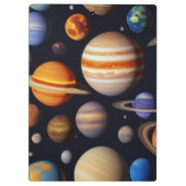 惑星パターン クリップボード (裏面)