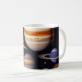 惑星パターン コーヒーマグカップ (正面右)