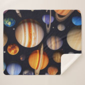 惑星パターン シェルパブランケット (正面(横))