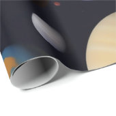 惑星パターン ラッピングペーパー (ロールコーナー)