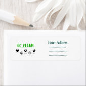 惑星ビーガンステッカーの移動住所 シール (インサイチュ)