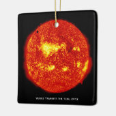 惑星ビーナス太陽を通過する高解像度クリスマス セラミックオーナメント (左)