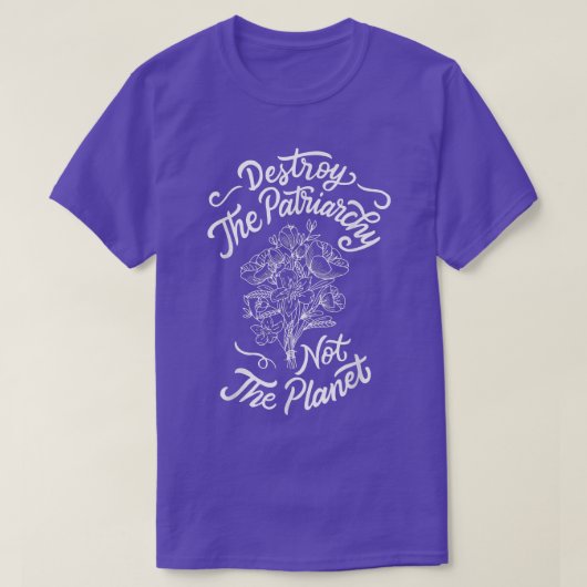 惑星フェミニストではない家父長制を破壊する730 Tシャツ (デザイン正面)