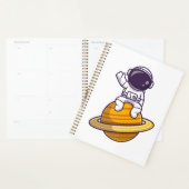 惑星フレンドリーからなびく宇宙飛行士 プランナー手帳 (ディスプレー)