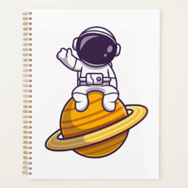 惑星フレンドリーからなびく宇宙飛行士 プランナー手帳