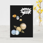 惑星プルートー WTF!? 笑える科学 ギーク 天文学 カード (黄色い花)